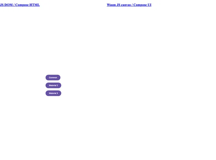 screenshot of Compose Multiplatform Html Unified