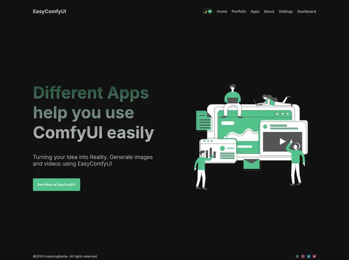 screenshot of EasyComfyUI