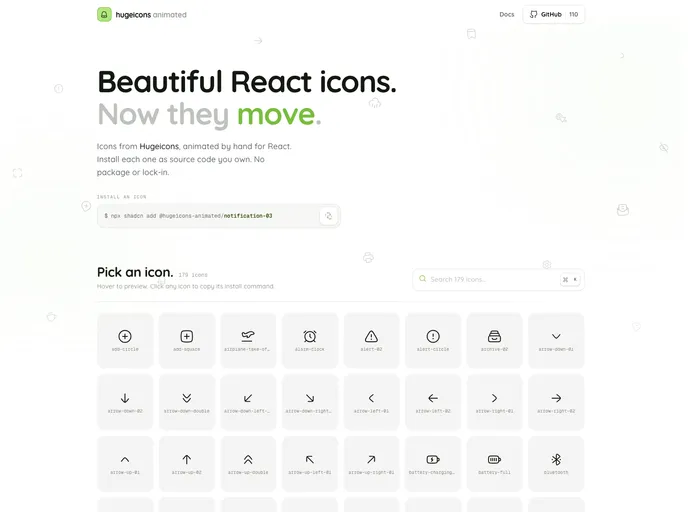 Hugeicons Animated screenshot