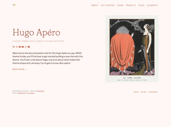 Hugo Apero Docs screenshot