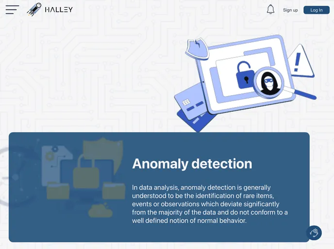 screenshot of Halley