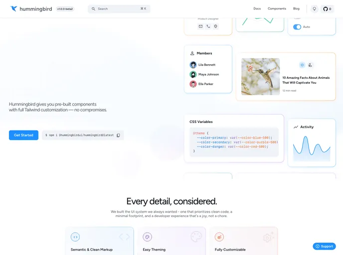 Hummingbird screenshot