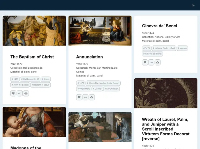 screenshot of Gridsome Starter Wikidata