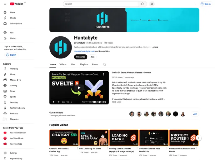 screenshot of Sveltekit Loading Data