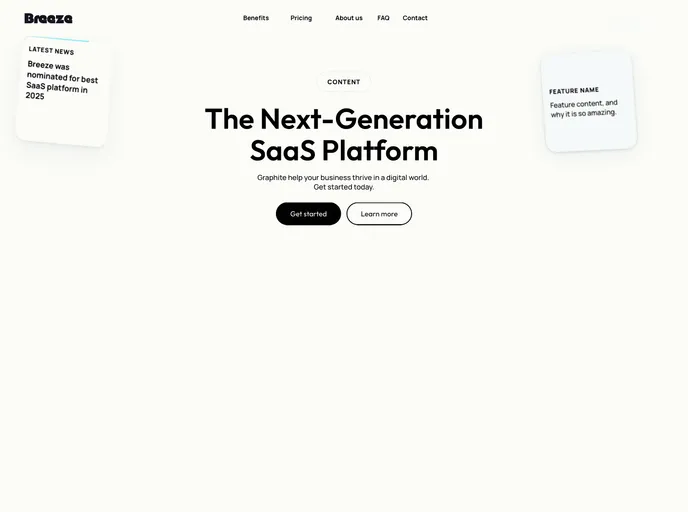 screenshot of Breeze