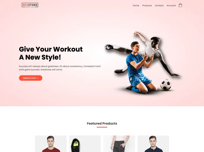 screenshot of RedStore