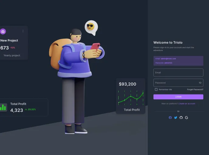 screenshot of React Dashboard