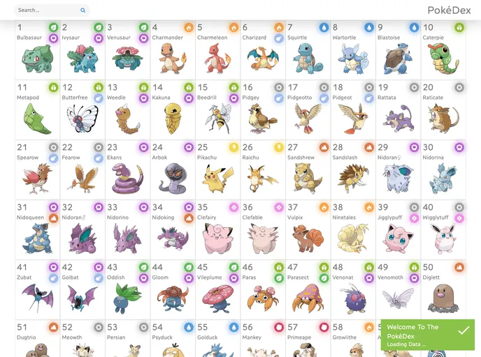 Pokedex Angular App screenshot