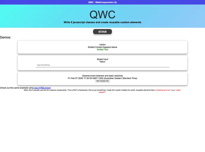 screenshot of Qwc