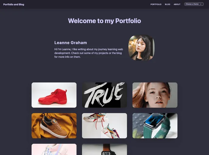 screenshot of Hygraph Sveltekit Portfolio And Blog Starter