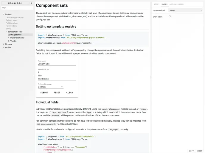 screenshot of Lit Any