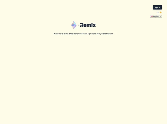 Remix Dapp screenshot