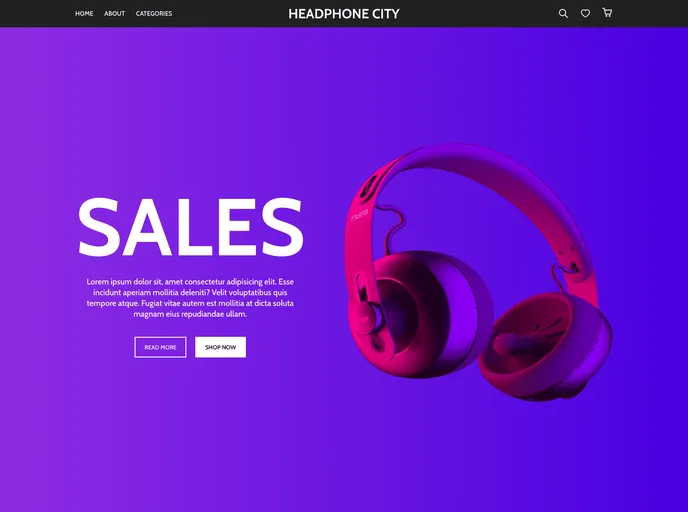 screenshot of Headphone City