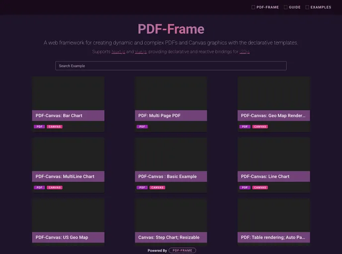 screenshot of Pdf Frame