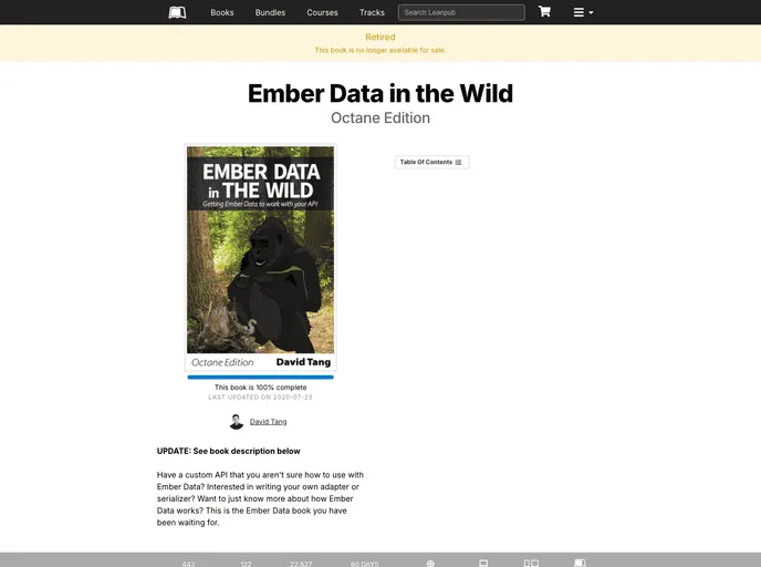 screenshot of Ember Data In The Wild