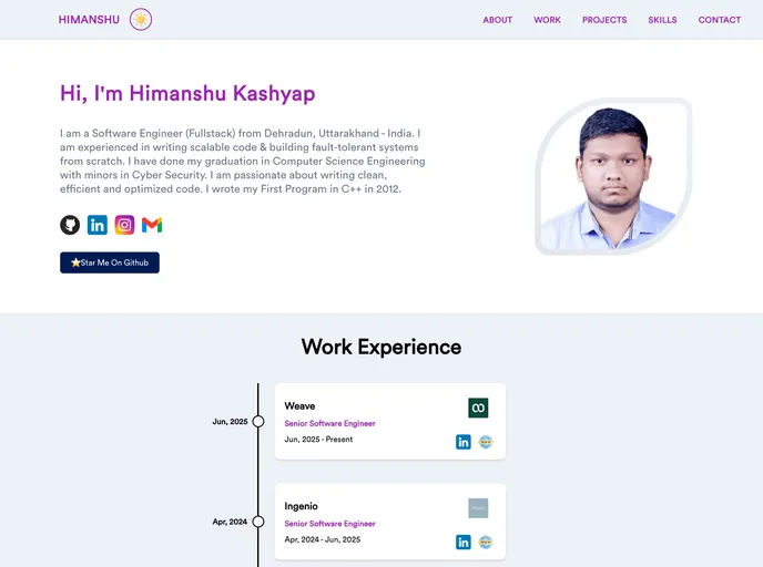 Personal Webpage V2