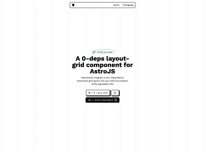 Astro Layoutgrid screenshot