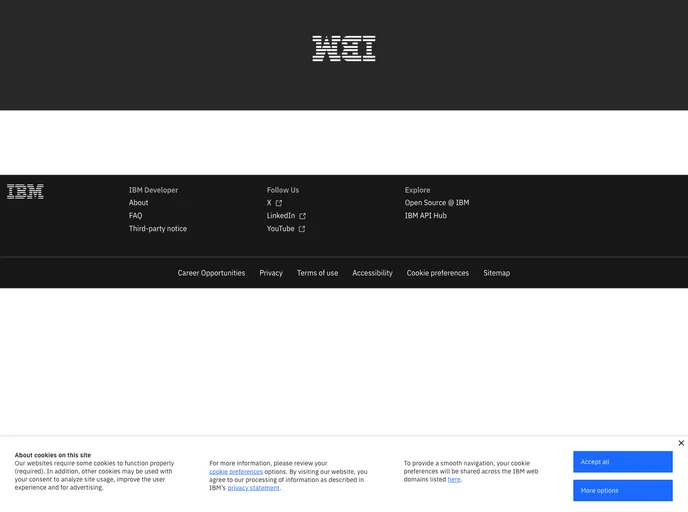 screenshot of Cognos Dashboard Demo