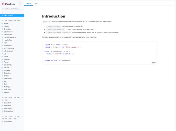 screenshot of Gypcrete