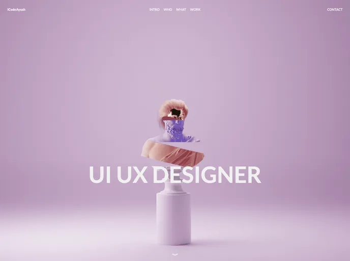 screenshot of RomanSculpt3DModelBlender3DUIUXDesignConcept