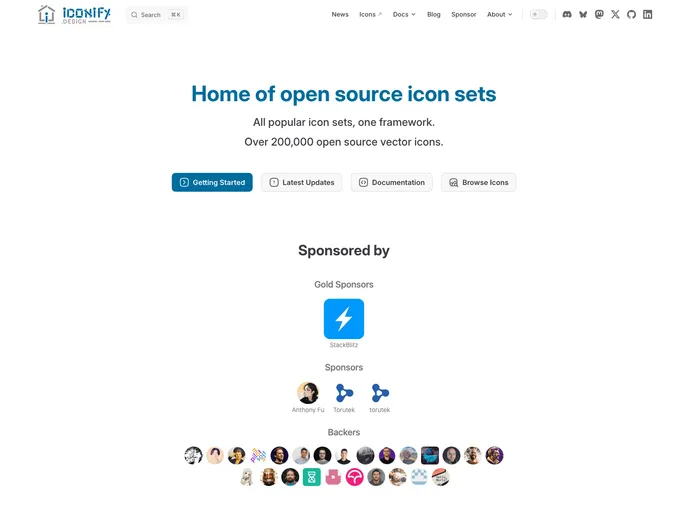 screenshot of Website