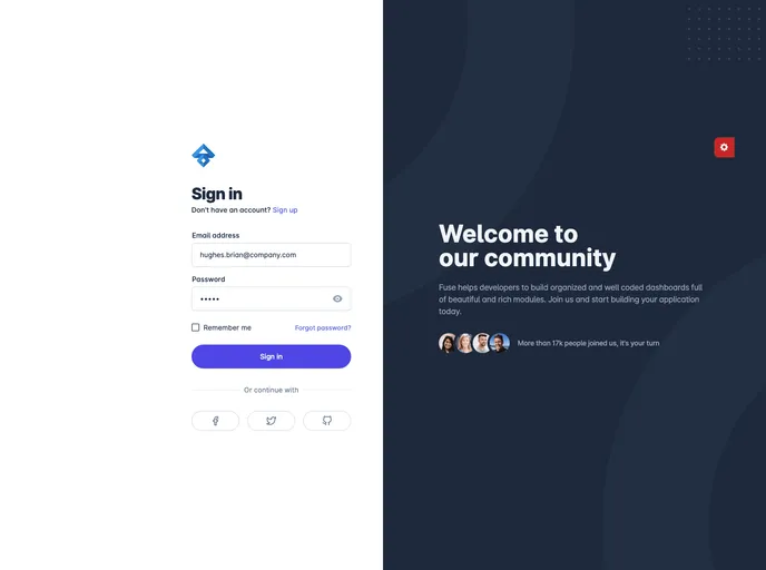 screenshot of Fuse Admin