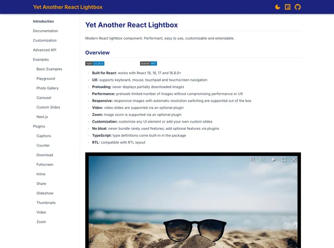 Yet Another React Lightbox