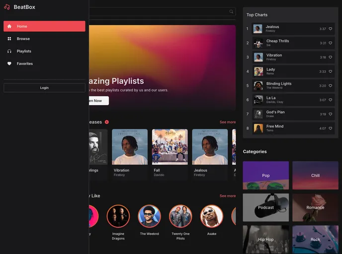 screenshot of Beatbox_music_app