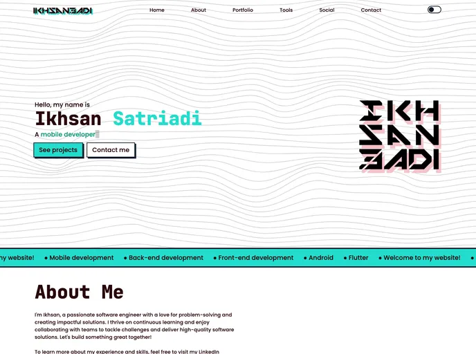 screenshot of Ikhsan3adi.github.io