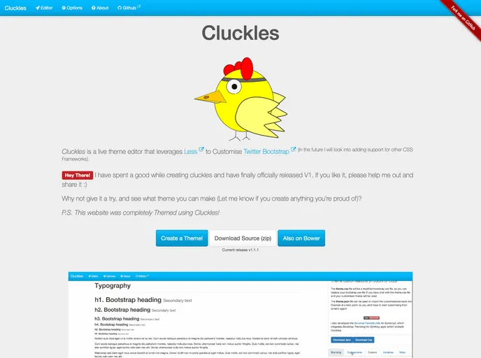 screenshot of Cluckles