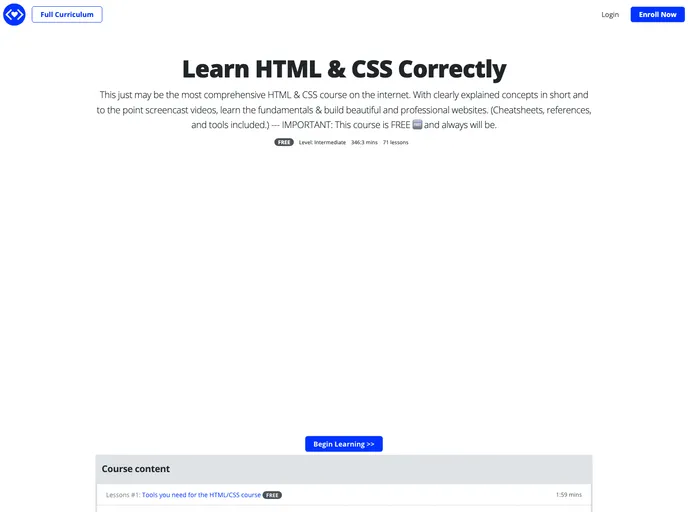 screenshot of Html Cheatsheet