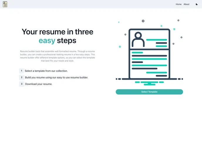 Resume Builder screenshot