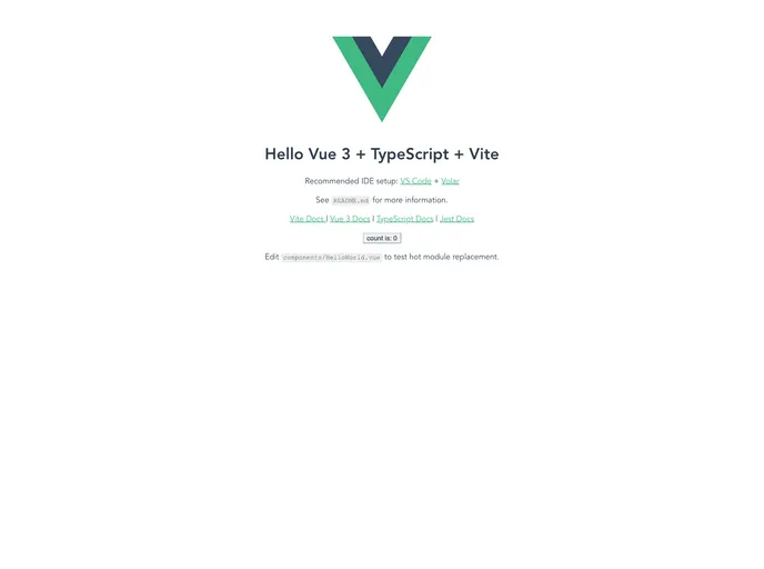screenshot of Vue Ts