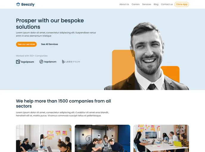 Agency Website screenshot