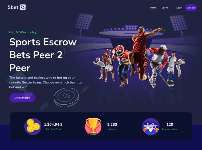 screenshot of Five Bet