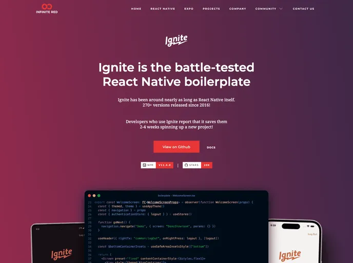 Ignite - React Native Boilerplate screenshot