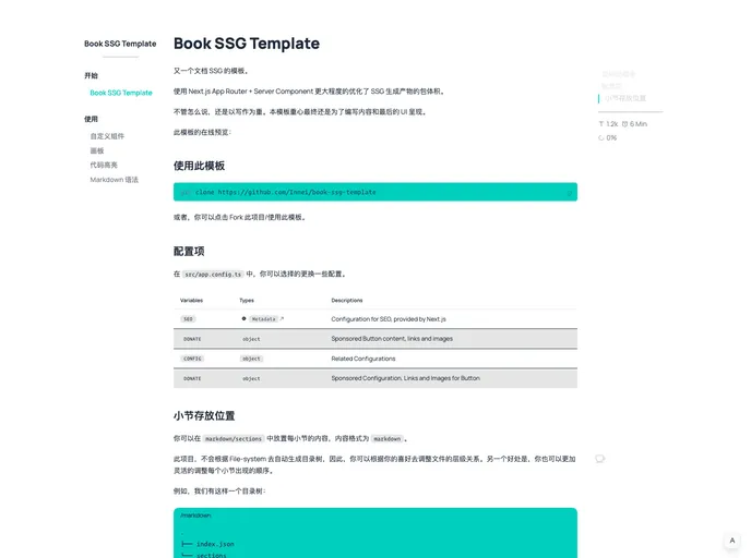 Book Ssg Template screenshot