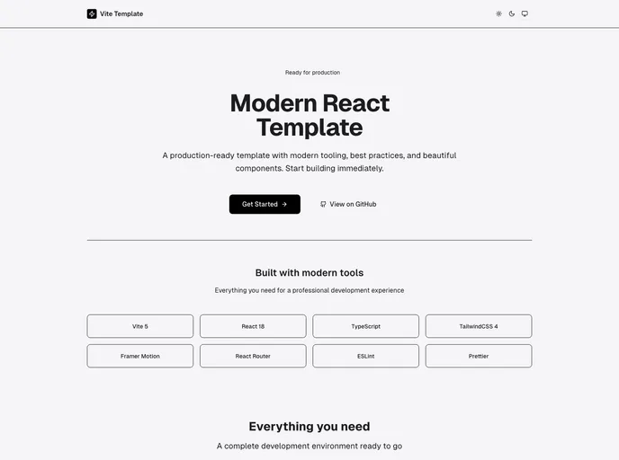 Smart Webapp Template screenshot