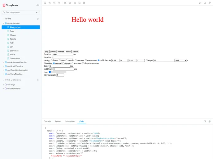 React Animatable screenshot