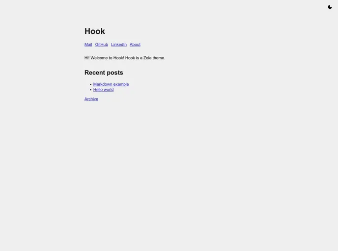 screenshot of Zola Hook