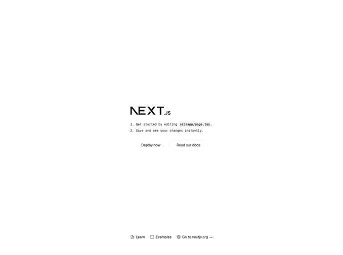 screenshot of Next.js