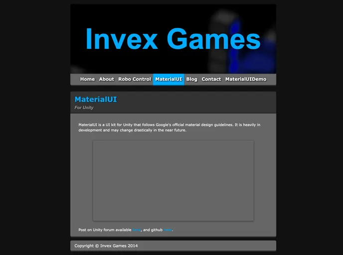 screenshot of MaterialUI