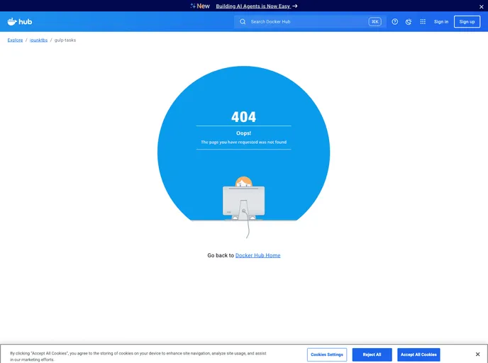 screenshot of Docker Gulp Tasks