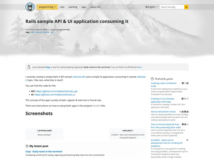 screenshot of Lofocats_ui