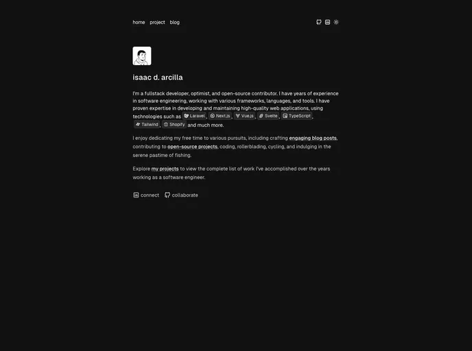 screenshot of Laranext Monorepo