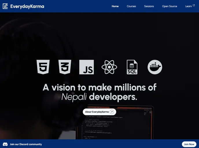 screenshot of Everydaykarmaa.com