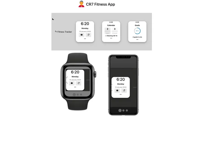 screenshot of Cr7 Fitness App