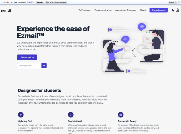 screenshot of Ezmail