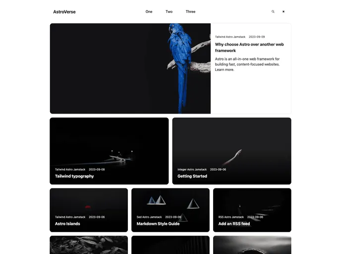 screenshot of Astroverse