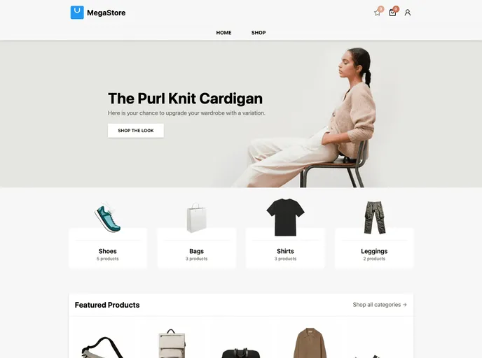 E Commerce screenshot